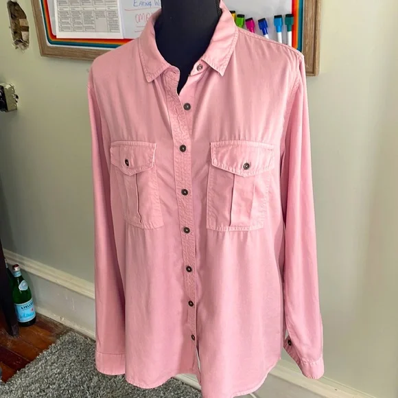 Forever 21 Tops Forever Pink Long Sleeve Shirt Poshmark